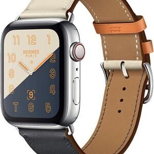Genuine Leather Band Compatible with Apple Watch 42mm / 44mm | Brown Strap